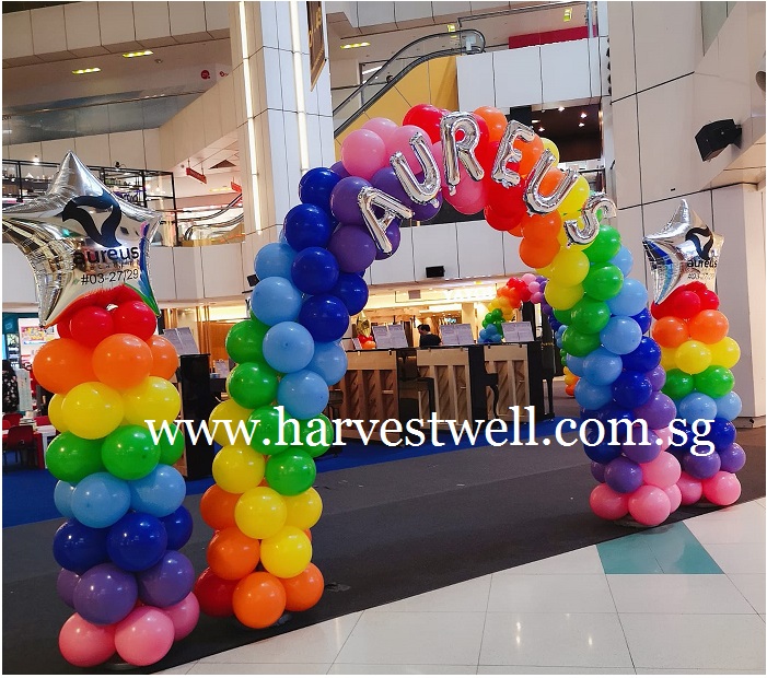 Balloon Arch with Mini Alphabets Singapore